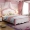 Hàn Quốc phong cách vườn giường phòng ngủ lưu trữ hộp cao giường ngủ công chúa màu hồng cô gái thương hiệu giường gỗ Địa Trung Hải - Giường giường hoàng gia