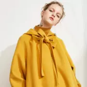 Mùa thu và mùa đông 2018 gừng coat cộng với dài hai mặt handmade coat trùm đầu choàng cashmere coat của phụ nữ quần áo