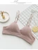 Nhật Bản cotton sinh viên đồ lót nữ thoải mái cốc mềm mà không có vòng thép bralette bra tam giác bra bra - Ống đồ lót triumph Ống