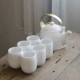 Чистая белая простота (один горшок и шесть чашек конфигурации)