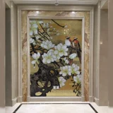 Магнолия хрустальная стеклянная мозаичная фона стена Популярная головоломка разрез Bingyu Art Mosaic плитка