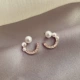 Серьги из жемчуга, серебро 925 пробы