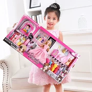 Sinh nhật Khuôn mẫu giản dị Đồ chơi Barbie 60cm Trang điểm cho trẻ em Dress Up Set lớn Thời trang - Búp bê / Phụ kiện