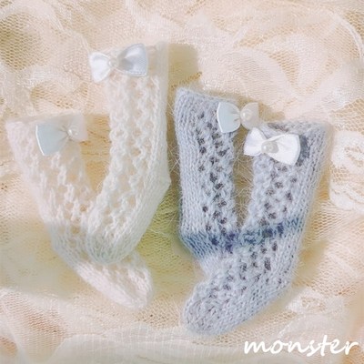taobao agent [Monster House] BJD doll 6 -point baby rabbit hair knitted hollowed out stockings