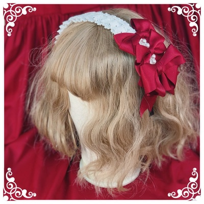 taobao agent [Tick Handmade] Original multi -color lolita small object KC hair hoop doll feels cute daily solid color BBD