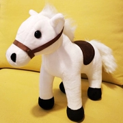 Mô phỏng rồng trắng búp bê dễ thương ngựa đồ chơi sang trọng trẻ em món quà sinh nhật cô gái búp bê ngủ gối - Đồ chơi mềm