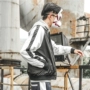 Nhật bản mùa xuân thư thêu màu sắc tương phản đồng phục bóng chày áo khoác nam Hàn Quốc phiên bản của thanh niên hip hop lỏng trai áo khoác ngắn triều áo khoác bomber nam cao cấp