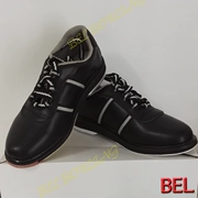 BEL bowling nguồn cung cấp 2016 mới tất cả các màu đen da giày bowling da mềm mại và thoáng khí