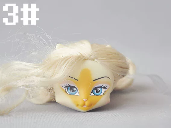 Настоящая манекен-корова Monster High Slutter Monster High School Cat Woman Head Carving Doll Аксессуары Макияж Голова Макияж Глава B3