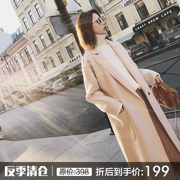 [Chống mùa giảm giá 50%] Hàn Quốc phiên bản của áo len nữ phần dài túi lớn lỏng màu rắn dài tay áo len