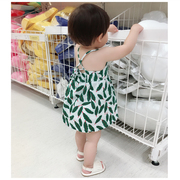 Cô gái ăn mặc 2018 mùa hè mới nữ bé sling backless công chúa váy trong trẻ em Hàn Quốc mùa hè ăn mặc