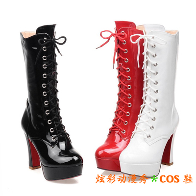 taobao agent Martens, high boots platform, cosplay, for catwalk
