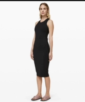 Lululemon || Đi chơi dã ngoại Trang phục thể thao nữ Cross Cross Dress Dress với Ngực Pad - Trang phục thể thao quần áo tennis nữ chính hãng