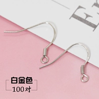 Платиновые/100 пары (ушные крючки) (объем пакетной цены)