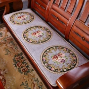 Âu Mỹ tối giản sofa đệm vải chenille sofa đệm số lẻ và chẵn ba rắn gỗ ghế sofa gỗ gụ đệm - Ghế đệm / đệm Sofa