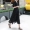 Váy cổ chữ V ngắn tay của Lu Luoan mùa hè phiên bản mới của Hàn Quốc của eo là váy chấm bi mỏng dài váy xòe lớn - Váy eo cao 	váy hack eo