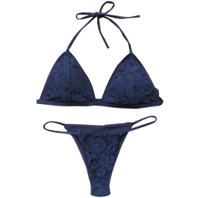新款性感三点式蕾丝比基尼欧美纯色挂脖绑带丁字裤泳衣温泉沙滩-淘宝网 新款性感三点式蕾丝比基尼欧美纯色挂脖绑带丁字裤泳衣温泉沙滩-淘宝网