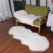 Bắc Âu tối giản màu trắng giả len sàn trải thảm sang trọng thảm cửa sổ và cửa sổ mat sang trọng đệm trang trí phòng ngủ cạnh giường ngủ chăn - Thảm