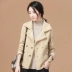 Han Chao tấn công 2018 mới mùa thu và mùa đông ngắn cổ áo phù hợp với áo khoác cashmere cho nữ Áo khoác ngắn