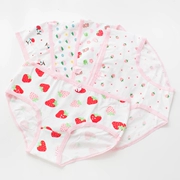 Nhật Bản mềm mại cô gái cotton dâu in đồ lót dễ thương nhỏ tươi phiên bản Hàn Quốc của eo thấp eo quần lót học sinh