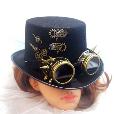 taobao agent Hair stick, magic hat with gears, 2019, punk style