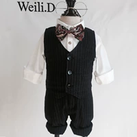 Жилет, комплект, лонгслив с бантиком