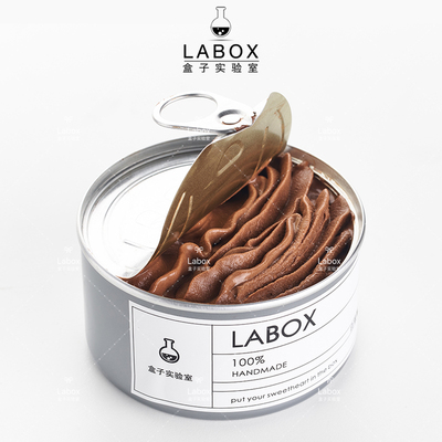 Box Lab [Коробка шоколада] Чистое масло какао Мусс Торт Десерт Горько-сладкий шоколад Тысяча слоев