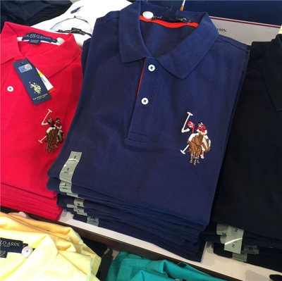 Mỹ Polo Assn Polo Hiệp hội người đàn ông của Malaysia ngắn tay áo polo bông Mỹ chính hãng tại chỗ t shirt golf Polo