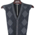 Trung niên len vest đan áo gi lê cha mùa thu mới kích thước lớn tất cả- len trung niên của nam giới vest vai dày Dệt kim Vest