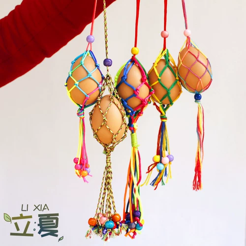 Фестиваль лодок -дракона Lixia Egg Diy ручной работы красочная веревка для яичной ути