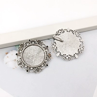 5 древних серебряных наклеек 25 мм-8022