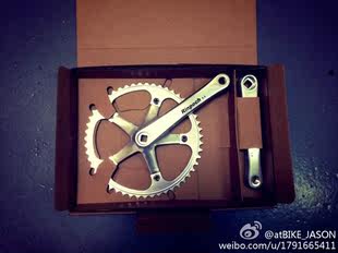 @BIKE FIXED GEAR RINPOCH 1.1 квадратное отверстие гоночный crankset Серебро 925 пробы
