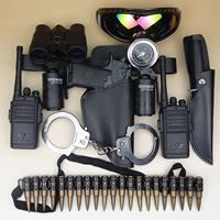 Trẻ em COS cảnh sát đặc biệt đồ chơi súng đặt cậu bé cảnh sát nhỏ hiển thị âm thanh và súng ngắn đạo cụ đồ chơi quân sự lấy đồ chơi cho bé trai 2 tuổi