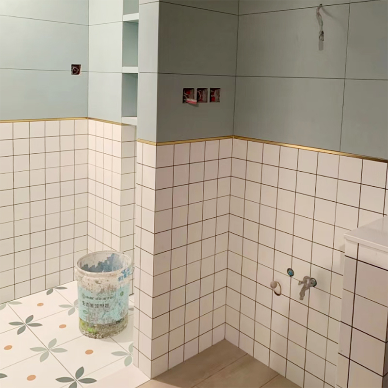 北欧浅绿色白色格子墙砖厨房卫生间浴室瓷砖300×600薄荷绿釉面砖 Изображение 1