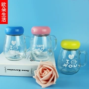 Xử lý Penguin Cup Hoa trà Nấm lớn Bụng thủy tinh Cup Tùy chỉnh LOGO In Quà tặng Quà tặng Quảng cáo Cup sinh viên