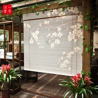 Rèm lăn màn rèm tùy chỉnh mỏng tre rèm màn rèm tắt kiểu Trung Hoa ban công tường trang trí - Phụ kiện rèm cửa trụ đỡ thanh treo rèm