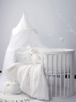Giường nôi gói kit màu rắn sơ sinh cotton giường bé hàng rào chống va chạm giường tùy - Túi ngủ / Mat / Gối / Ded stuff gối ôm cho bé