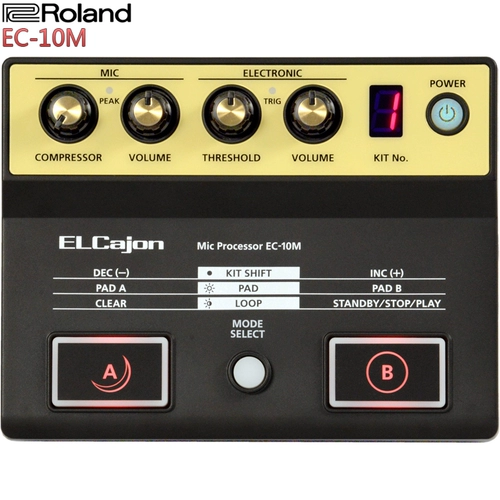 Roland Roland EC-10M Оригинальная звуковая коробка барабана электронная удара ручная барабанная карта Hong Drum Brum Peickup Эффектор