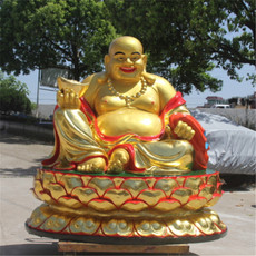 Изображения Будды, Статуи божества 厂家直销树脂佛像1米5 弥勒佛菩萨