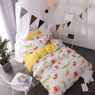 Ins bông của trẻ em bốn mảnh cotton 100% cotton phim hoạt hình sinh viên ba mảnh đôi quilt cover đơn giản 1.21.8 m