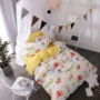 Ins bông của trẻ em bốn mảnh cotton 100% cotton phim hoạt hình sinh viên ba mảnh đôi quilt cover đơn giản 1.21.8 m giá chăn ga gối đệm