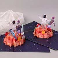 Брендовая открытка, трехмерные карточки, DIY, подарок на день рождения, 3D, делается под заказ