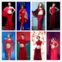 2019 phiên bản tiếng Hàn mới của phụ nữ mang thai ảnh ảnh quần áo màu đỏ ngọt ngào chụp ảnh studio trang phục bà mẹ ảnh nghệ thuật áo dài bầu