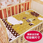 Có thể gập lại mẫu giáo nap nệm flannel nhung san hô trẻ em của pad là nôi nhíp có thể giặt nhà