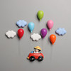 [Drive the car small ball+6 balloon+cloud]
