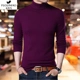 Áo len cashmere cổ chim phong phú mùa thu 2019 áo len nam len Hàn Quốc mỏng vừa vặn - Áo len Cashmere