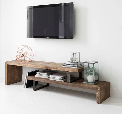 Северный оригинальный экологический телевизионный шкаф Комбинированный гостиная сплошной дерево