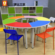 Bàn học đầy màu sắc bàn học mới bàn ghế nghệ thuật hiện đại bàn kết hợp màu sắc đặc biệt bàn tư vấn bàn - Nội thất giảng dạy tại trường