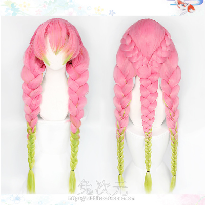 taobao agent Ghost Blade Ganlu Temple Honey COS COS wig love column Gradient color, special thick twist braid official website