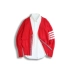 Jin Fan tb gió màu xám dải áo len nam giới và phụ nữ vài bốn thanh 4 khóa màu xanh đoạn ngắn slim red cardigan thoi trang nam dep Cardigan